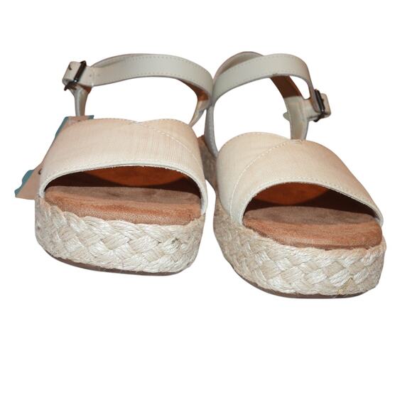 Toms Womens Abby Flatform Espadrille Sandal Natural sandal size 7 - Picture 11 of 11